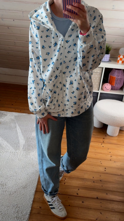 Kapuzenjacke Zip Hoodie Floral