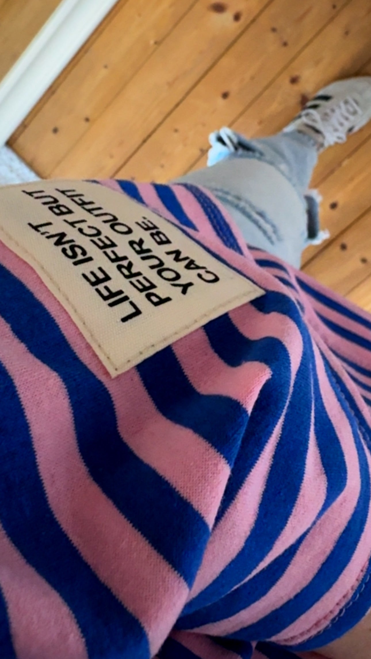 T-Shirt STREIFEN FRENCH TERRY Life isn‘t perfect