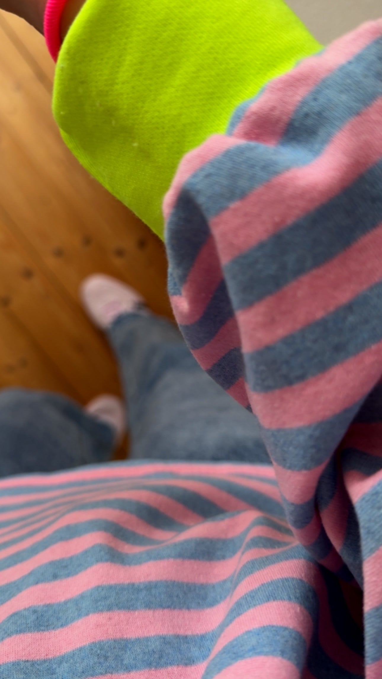 Streifen LONGSHIRT /  SWEATER LEICHT NEON / 4 Farben