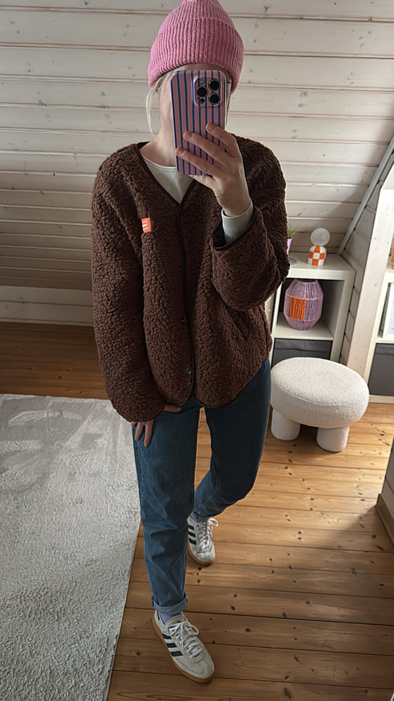 TEDDY Jacke langarm Neon Patch