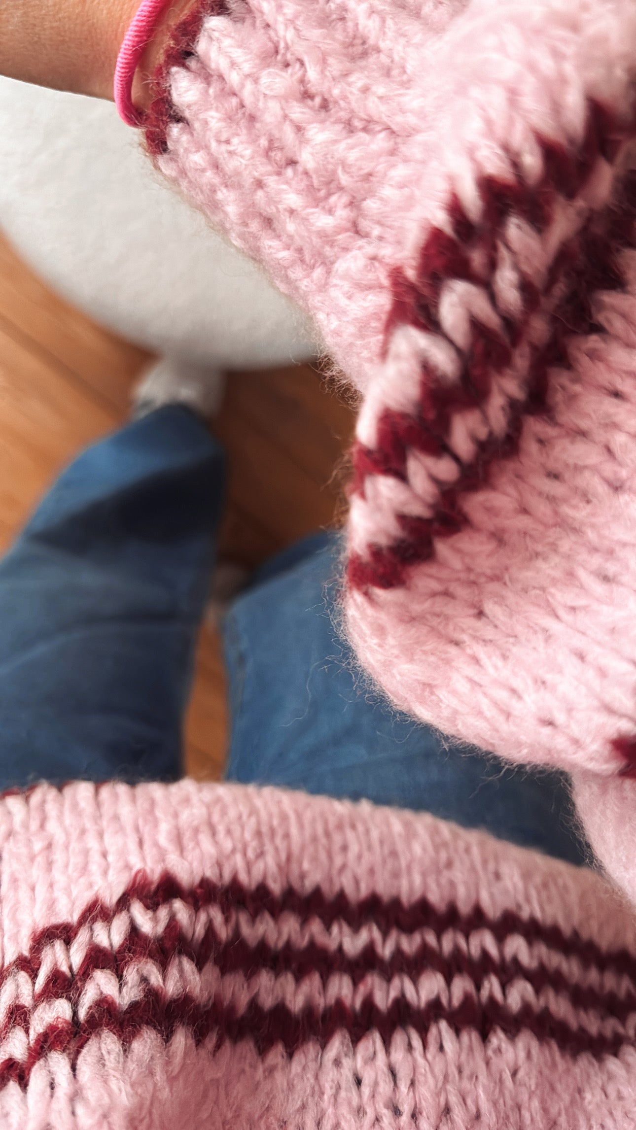 Strick Pullover Streifen