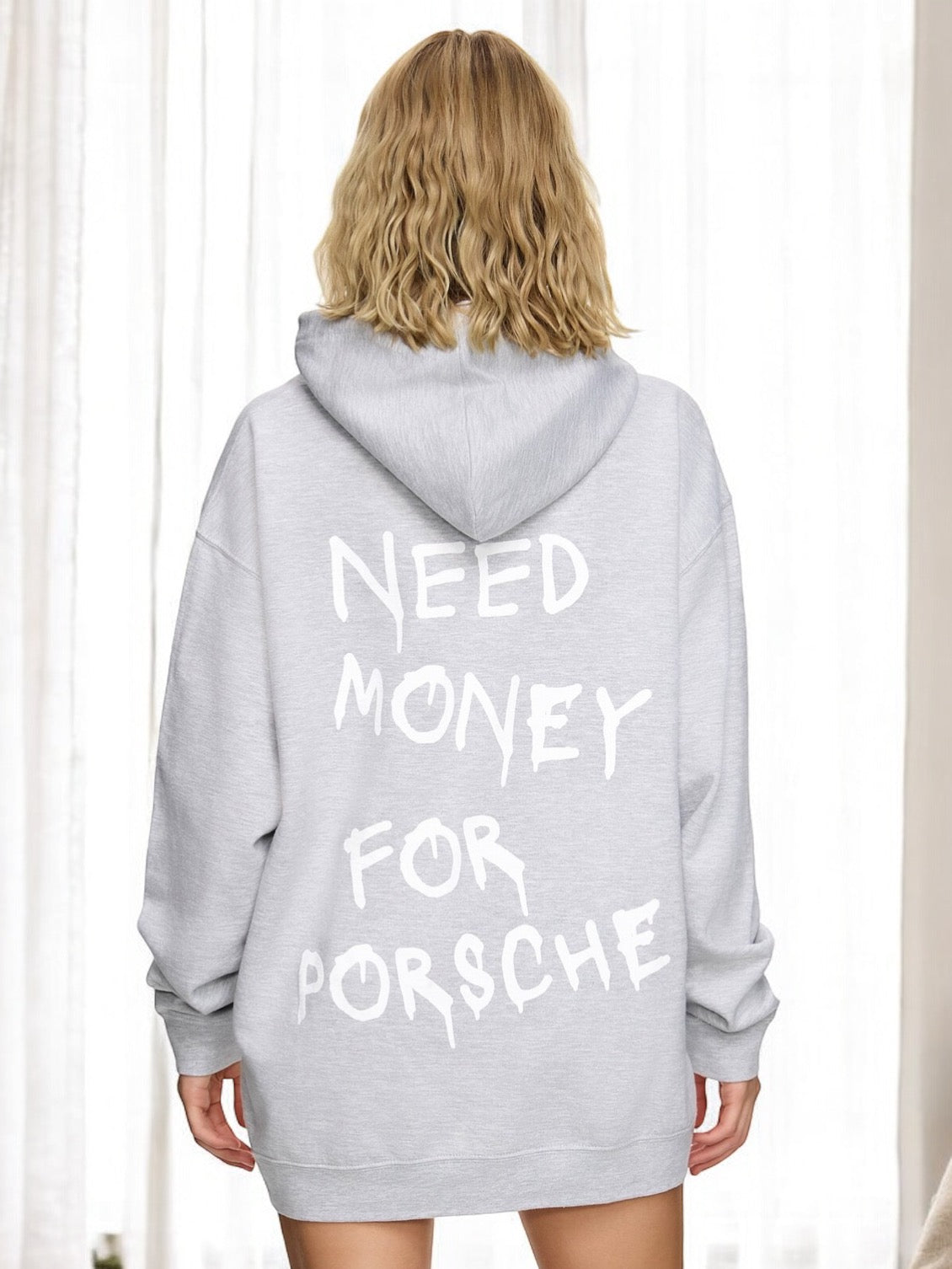 Oversize Hoodie NEED MONEY FOR PORSCHE