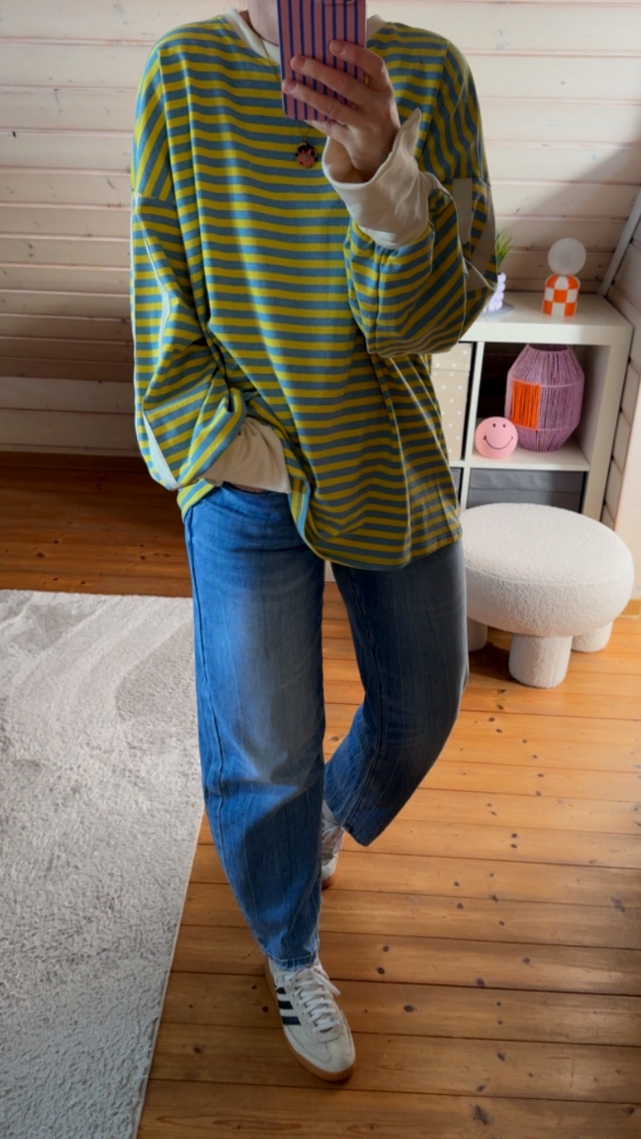 Streifen LONGSHIRT SWEATER OVERSIZE