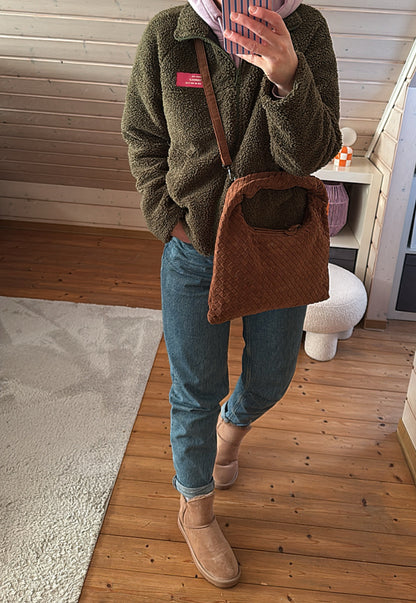 TEDDY Jacke ZIP langarm Neon Patch