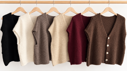 Strickjacke Weste Onezise UNI 6 Farben