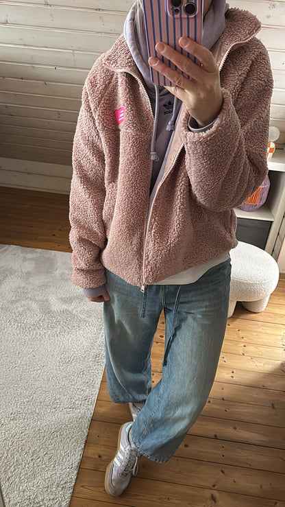 TEDDY Jacke ZIP langarm Neon Patch