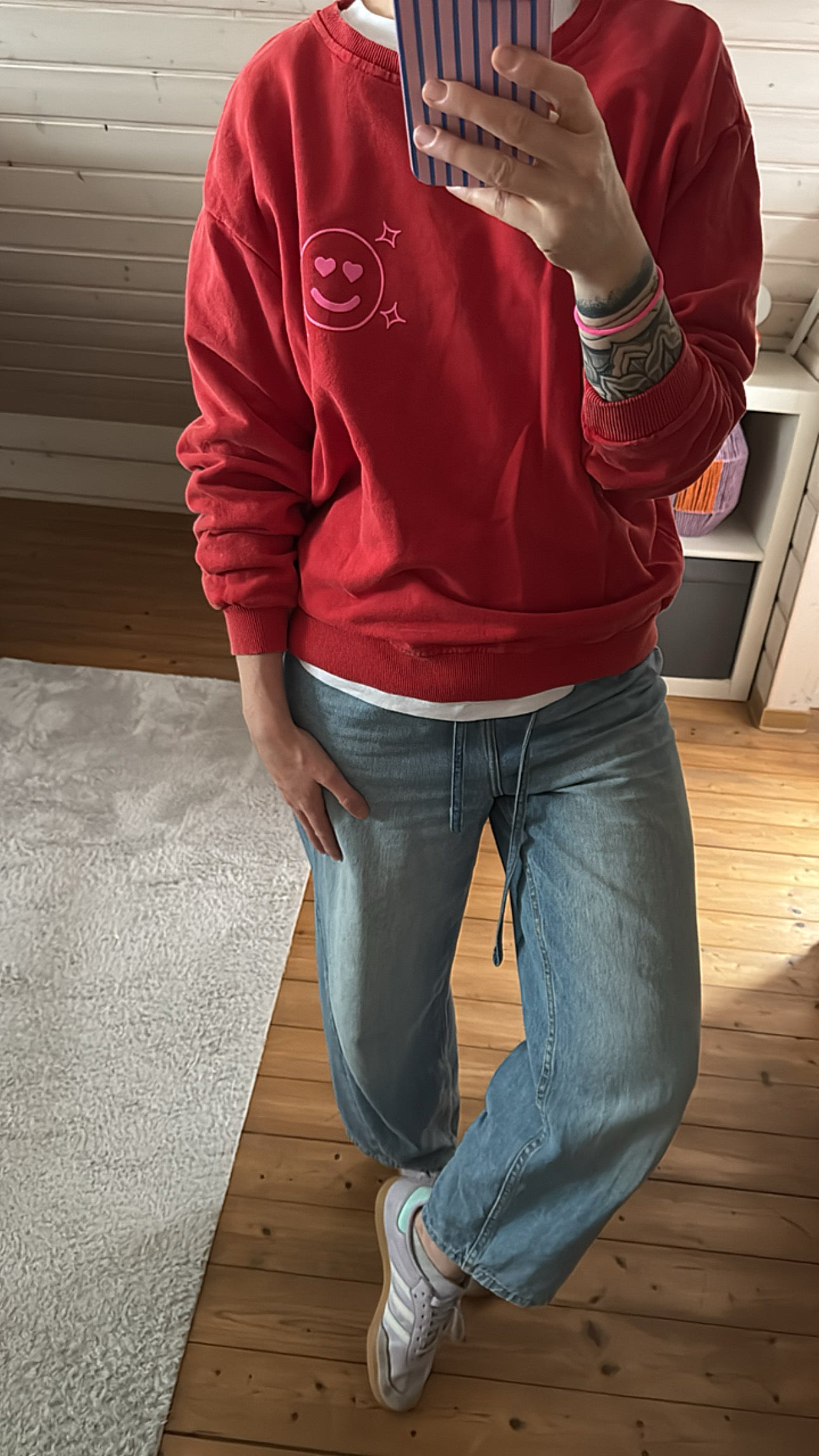 SWEATER Don‘t OVERTHINK it Rückenprint
