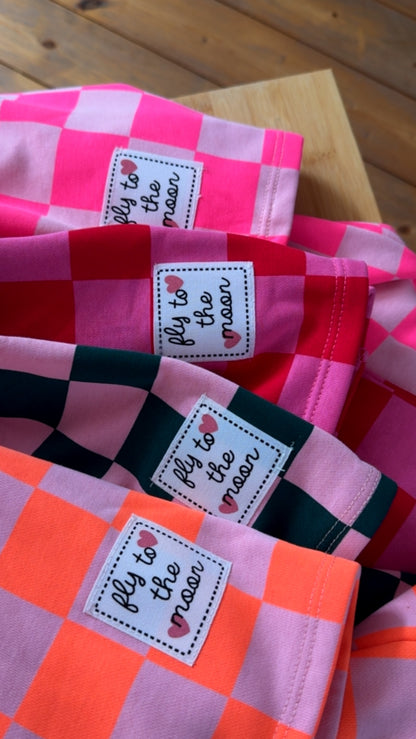 T-SHIRT FRENCH TERRY PREMIUM KARO / TO THE MOON