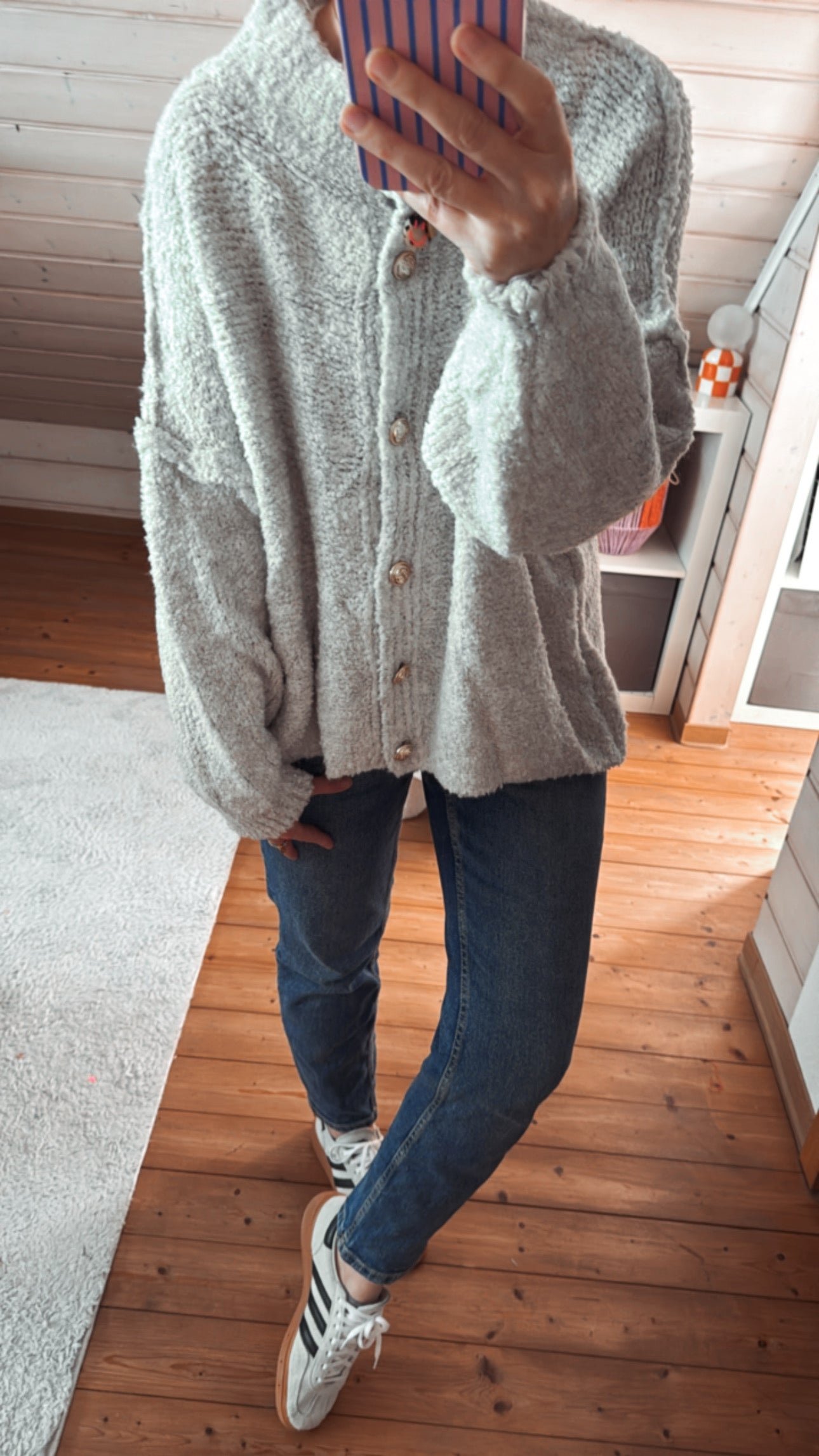 Cardigan Strickjacke Bouclé Onsesize