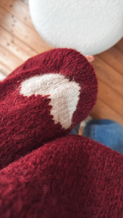 Pullover Strick Herzen 5 Farben