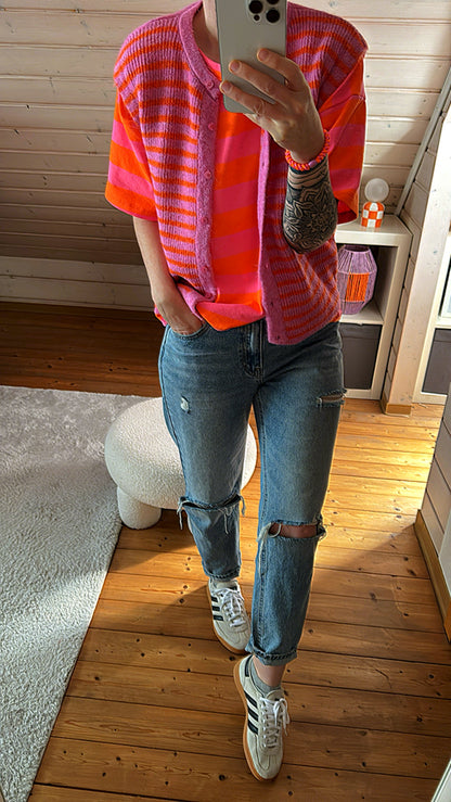 T-SHIRT COLOUR BLOCK STREIFEN