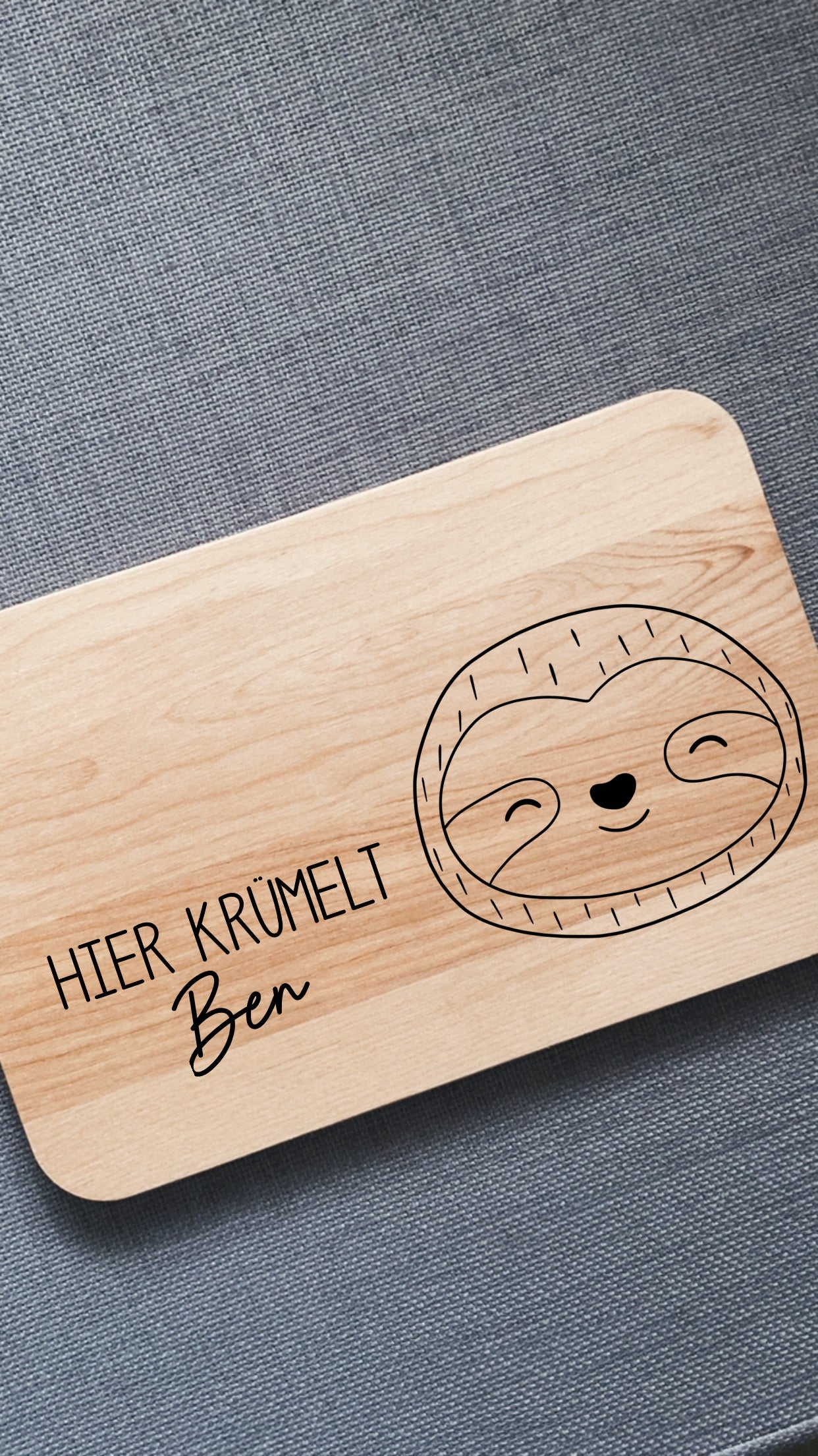 Holzbrett Frühstücksbrettchen Personalisiert