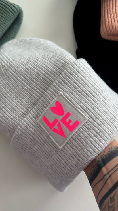 Unisex Strick Mütze Neon Statement