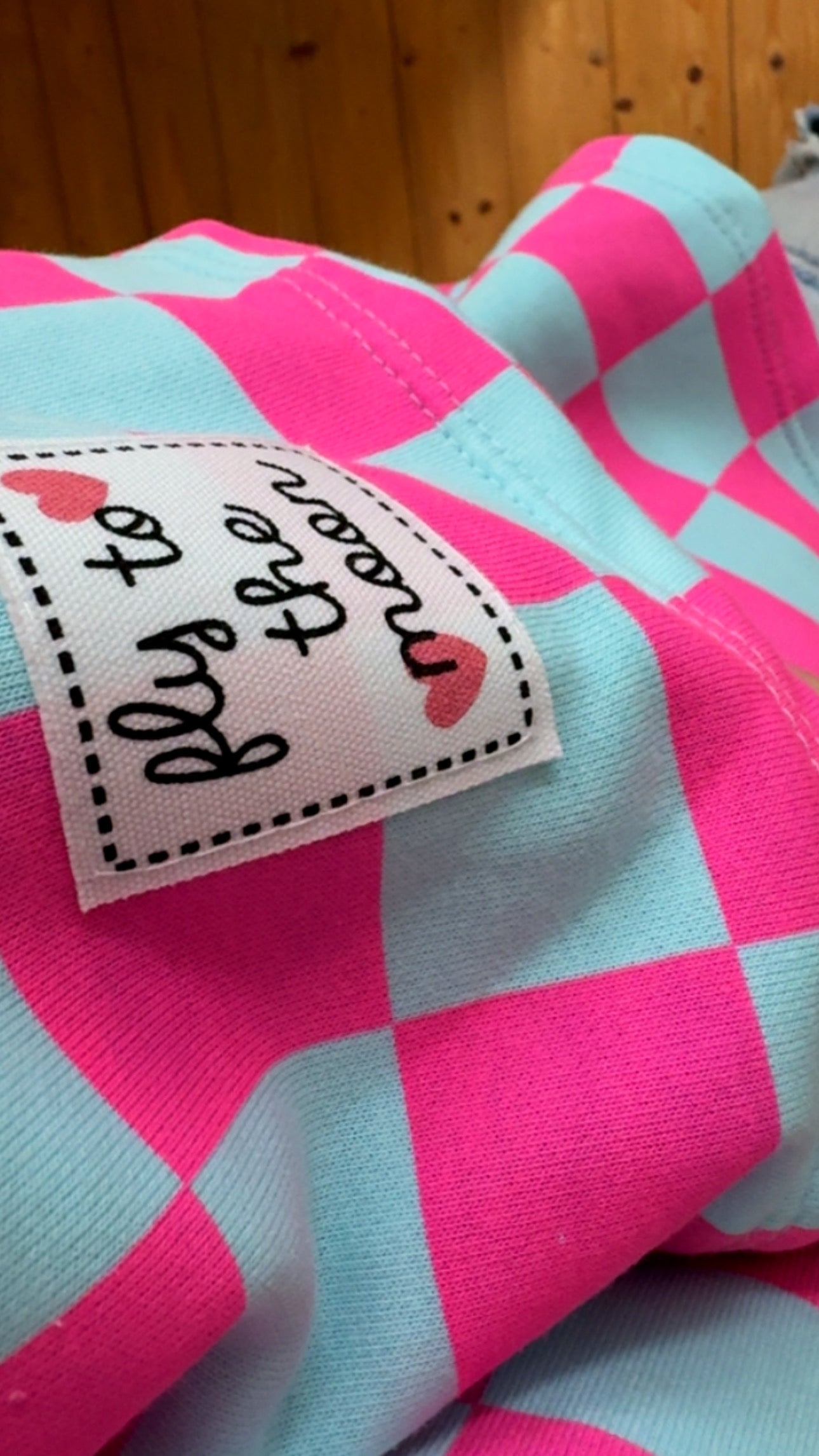 T-SHIRT FRENCH TERRY PREMIUM KARO / TO THE MOON
