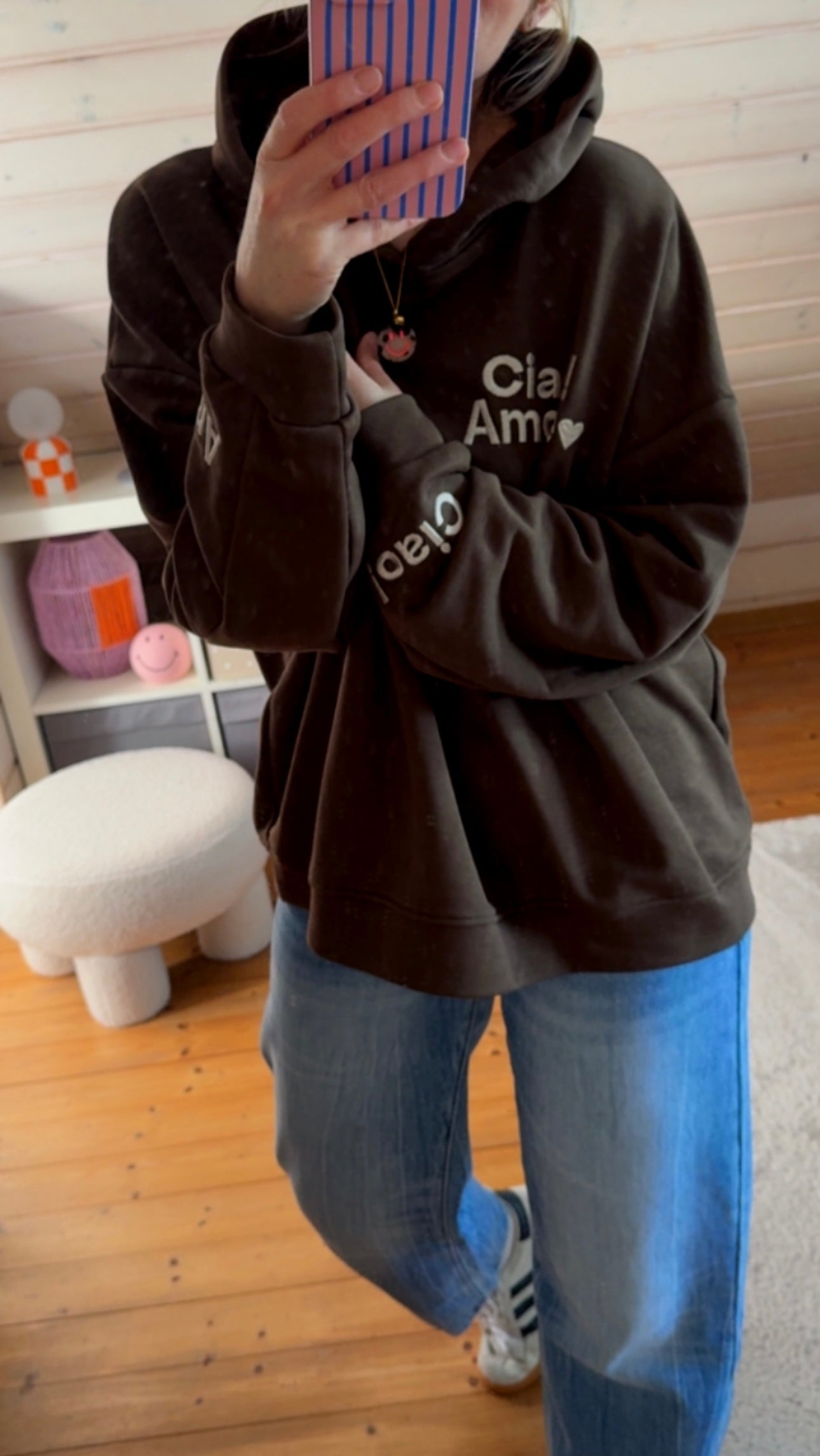 CIAO AMORE HOODIE Onesize /STICKEREI