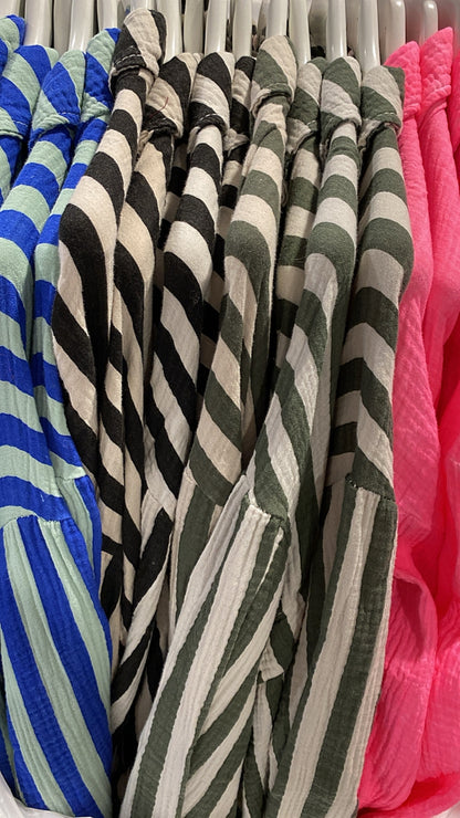 Musselin Bluse Onesize STRIPE