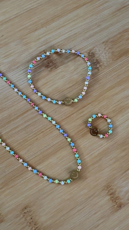 Kette Armband Ring HAPPY PASTELL