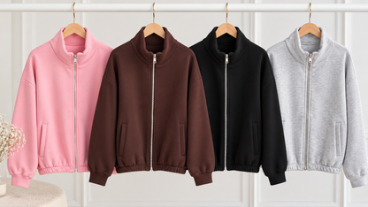 SWEATER premium ZIP UNI 4 Farben