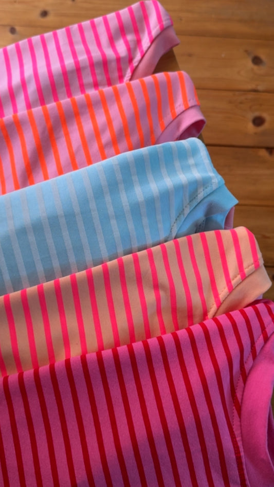 BASIC T-Shirt 5 FARBEN COLOUR BLOCK