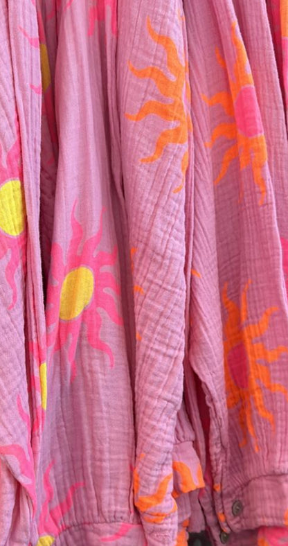 Musselin Bluse Onesize SUN %
