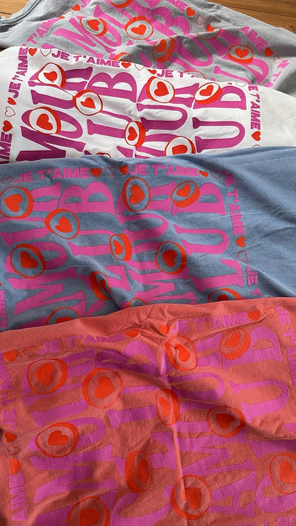 T-SHIRT AMOUR CLUB PREMIUM + RÜCKENPRINT