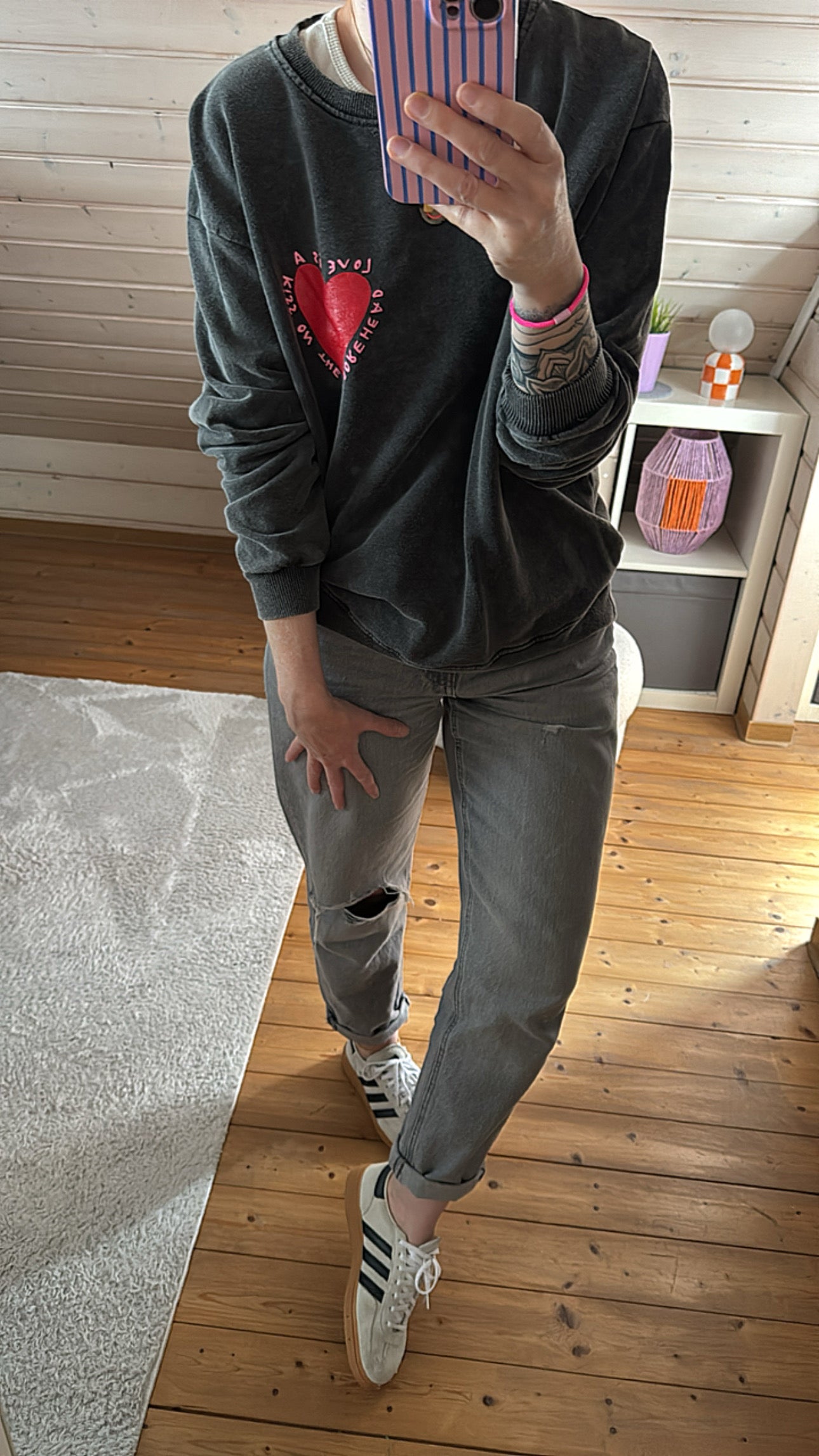 SWEATER Statement Rückenprint