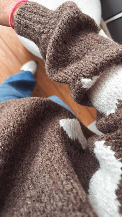 Pullover Strick Herzen 5 Farben