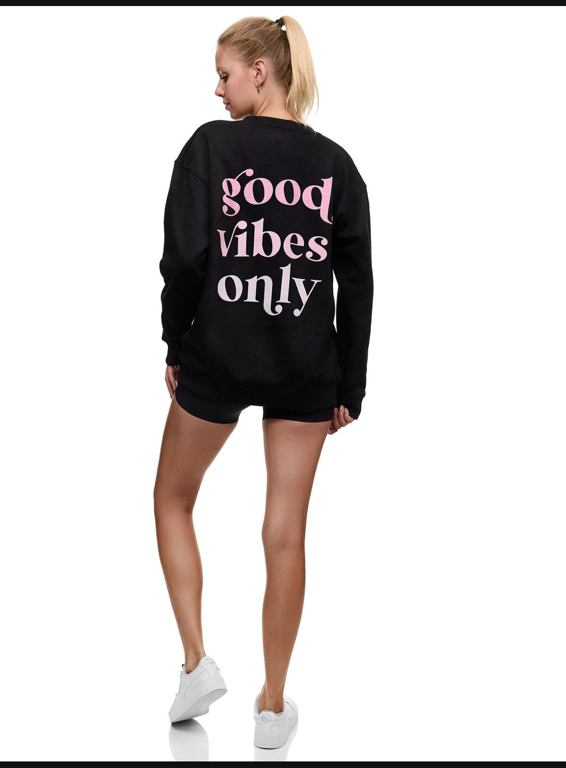 Oversize Sweater GOOD VIBES ONLY