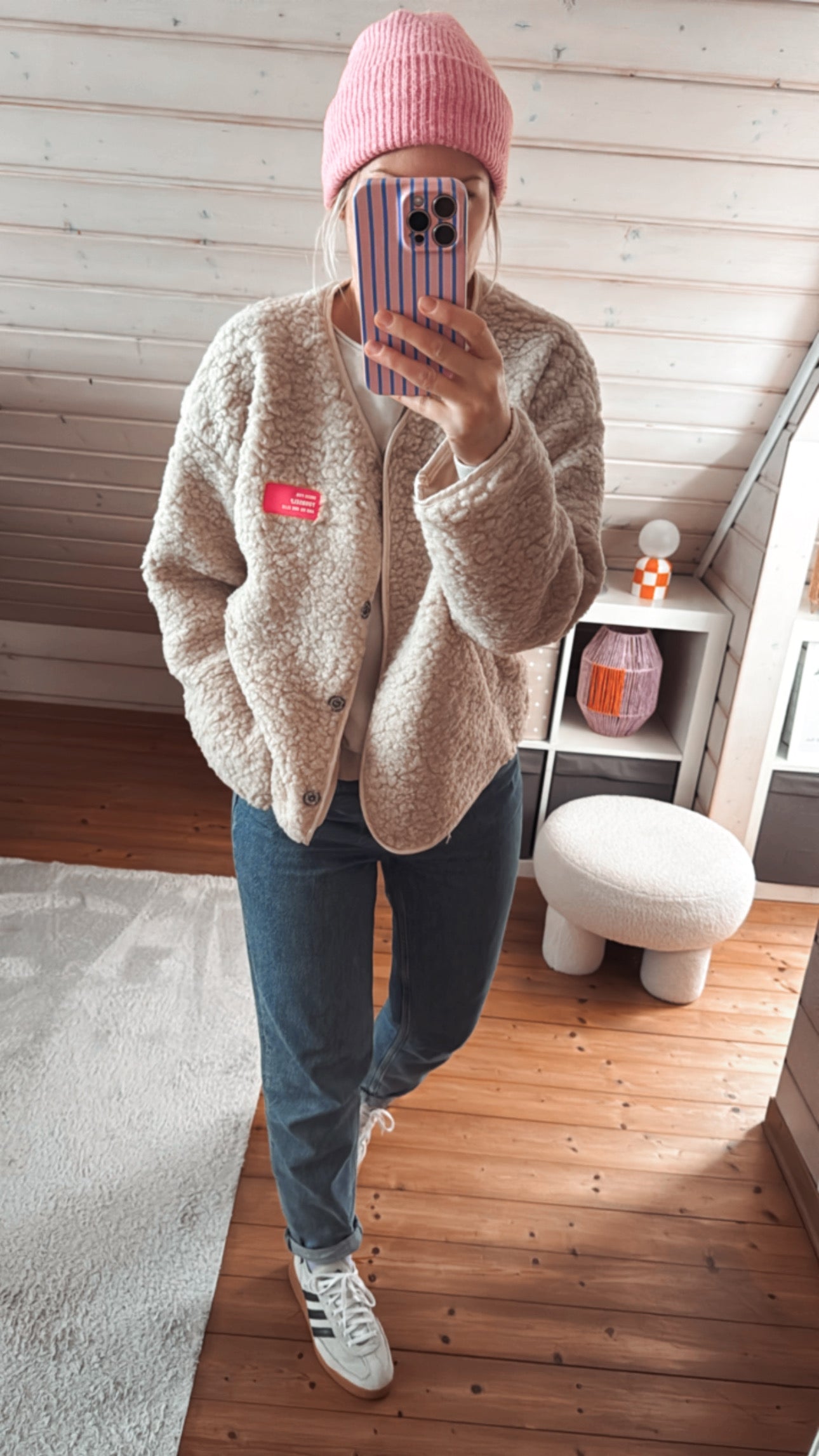 TEDDY Jacke langarm Neon Patch