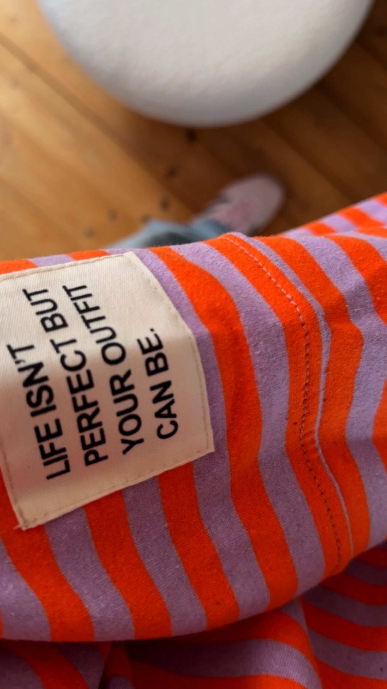 Longshirt Sweater leicht STREIFEN FRENCH TERRY