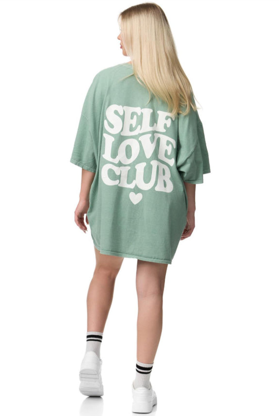 OVERSIZE T-SHIRT RÜCKENPRINT Onesize SELF LOVE CLUB