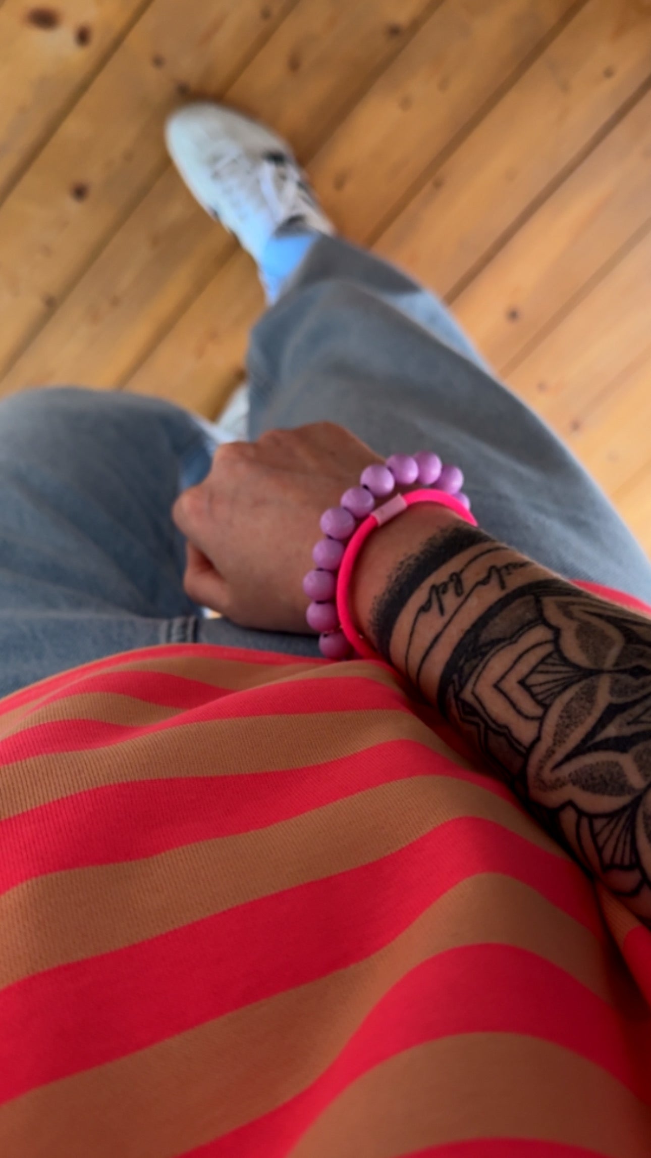 Armband Elastisch 3 Farben Holzperlen