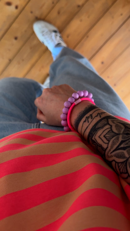 Armband Elastisch 3 Farben Holzperlen