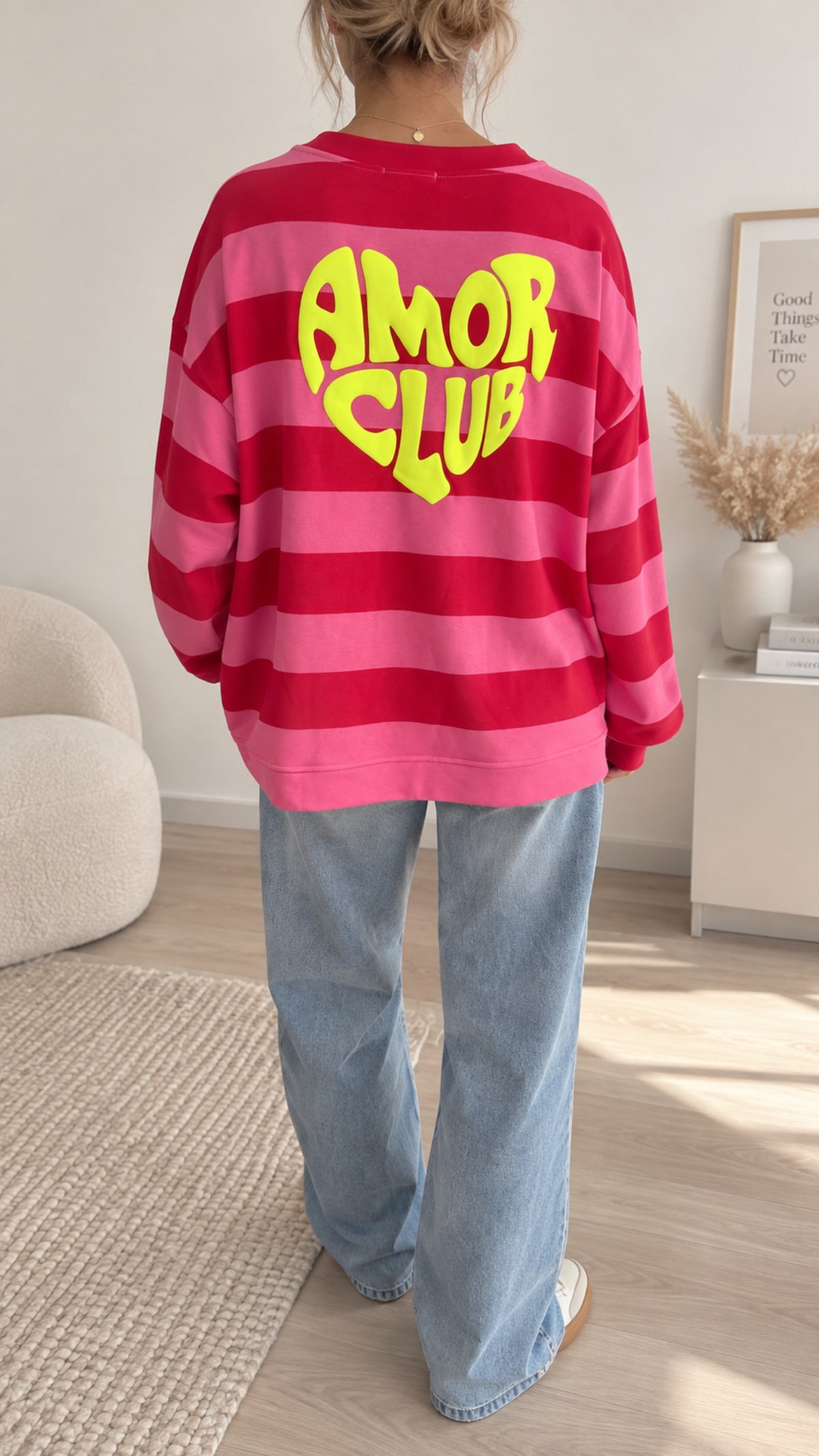 SWEATER PREMIUM TERRY AMOR CLUB 6 Farben