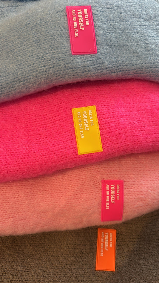 Strickjacke Cadigan Onezise Neon Patch