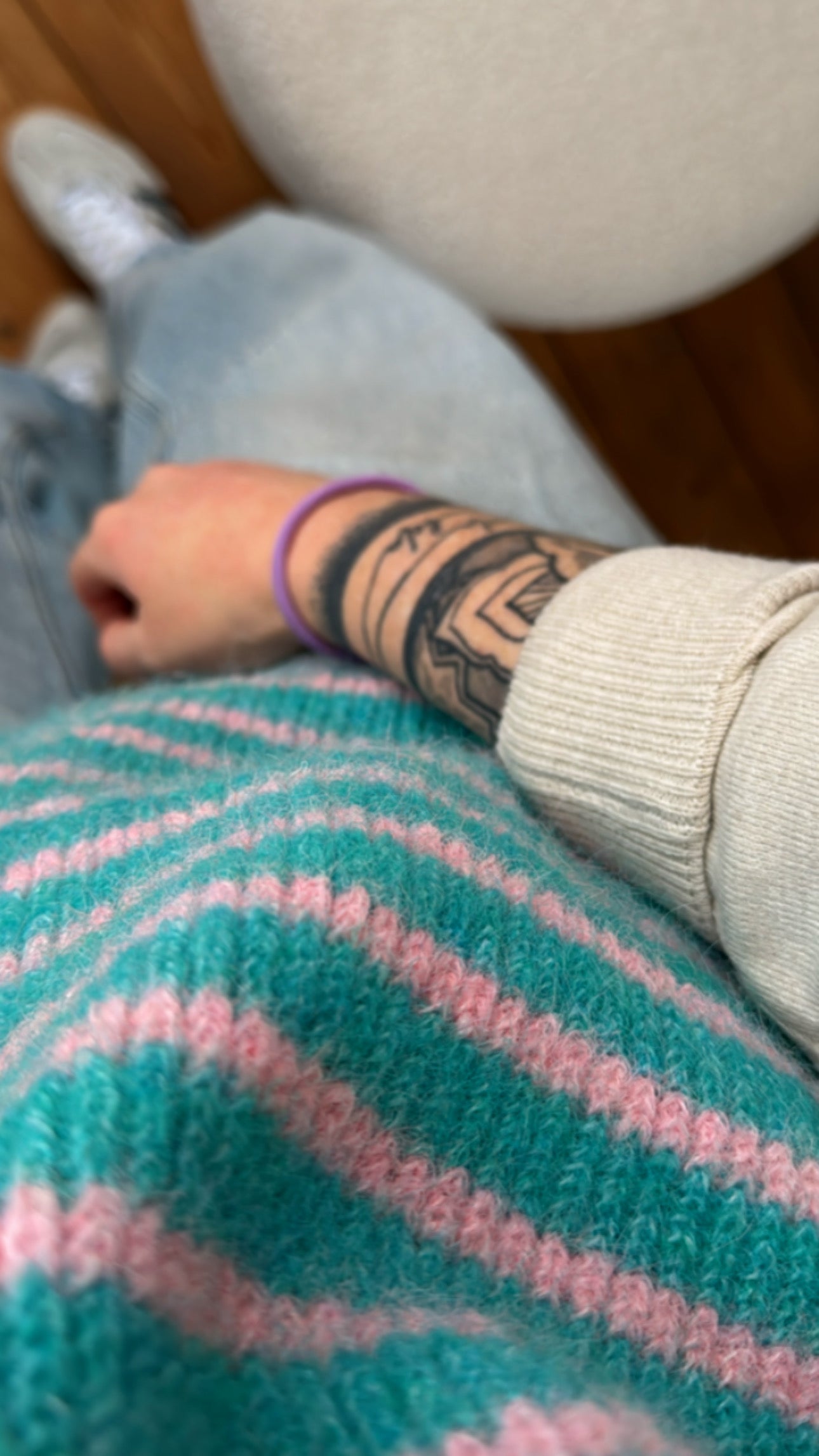 Strickjacke Weste Onezise STRIPES