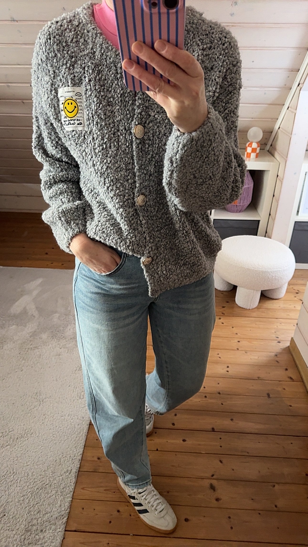 Cardigan Bouclé Onsesize SMILE