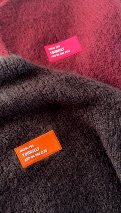 Strickjacke Cadigan Onezise Neon Patch