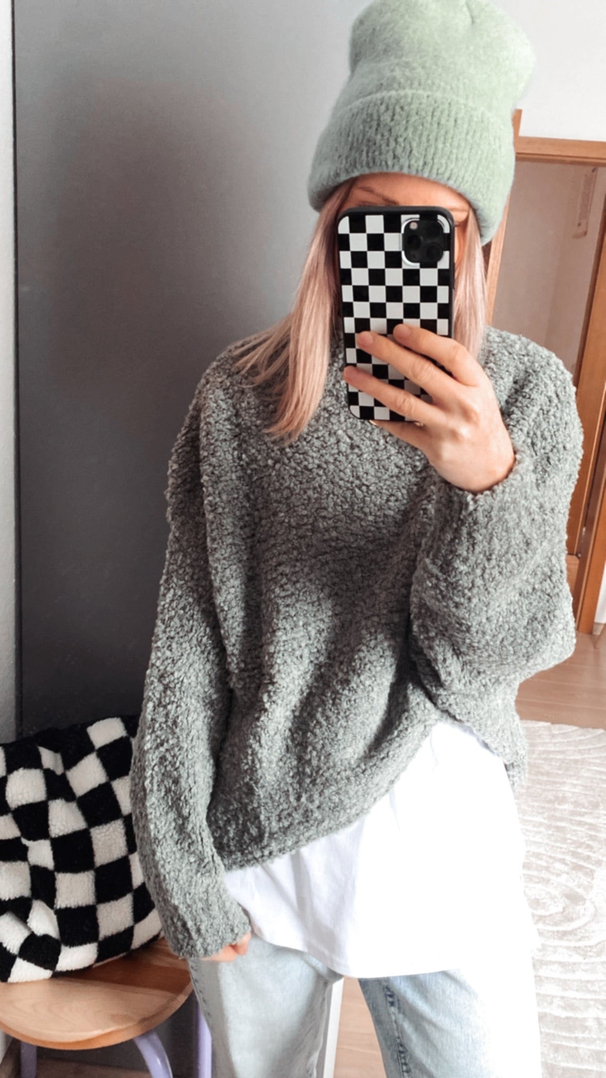 TEDDY PULLOVER BOUCLE ONESIZE