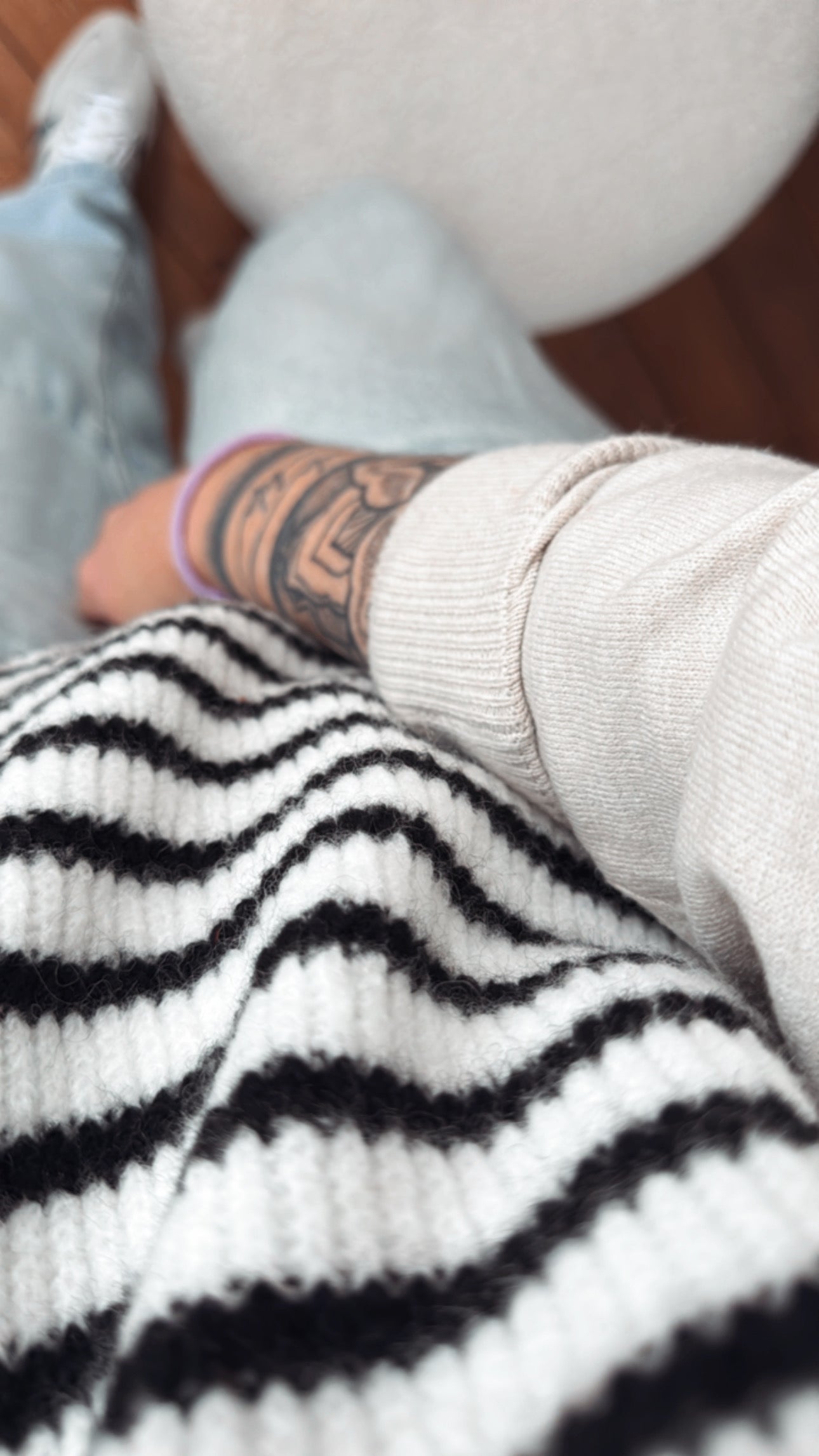 Strickjacke Weste Onezise STRIPES