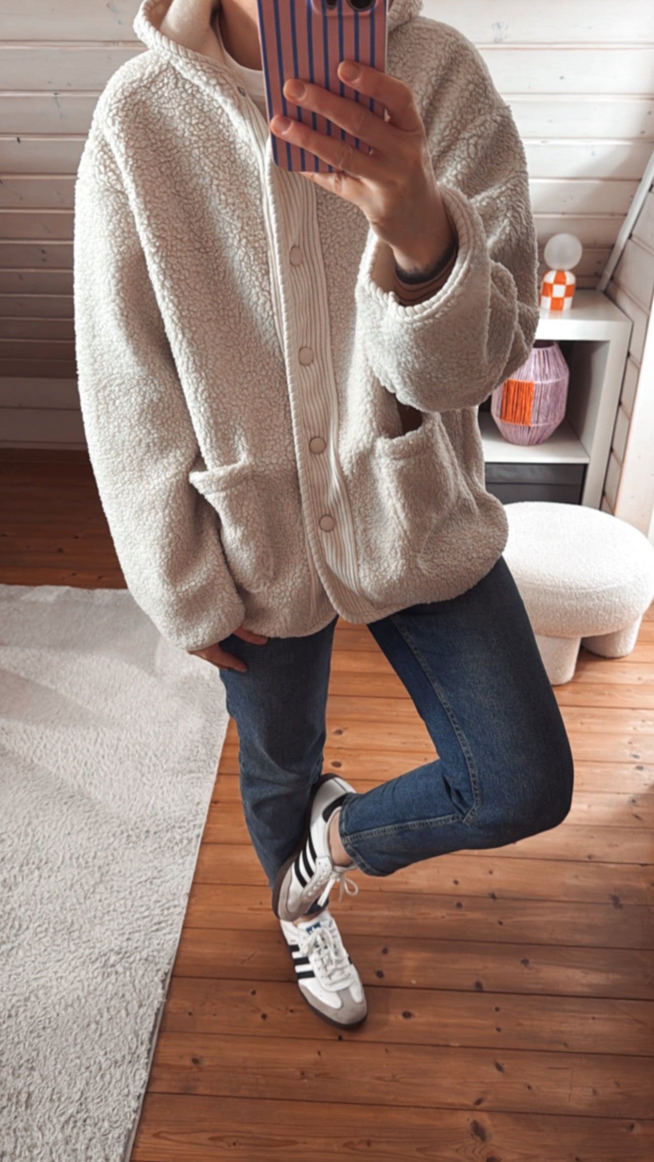 TEDDY Jacke KAPUZE Cord Einsatz