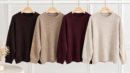 STRICK-Pullover Uni 4 Farben