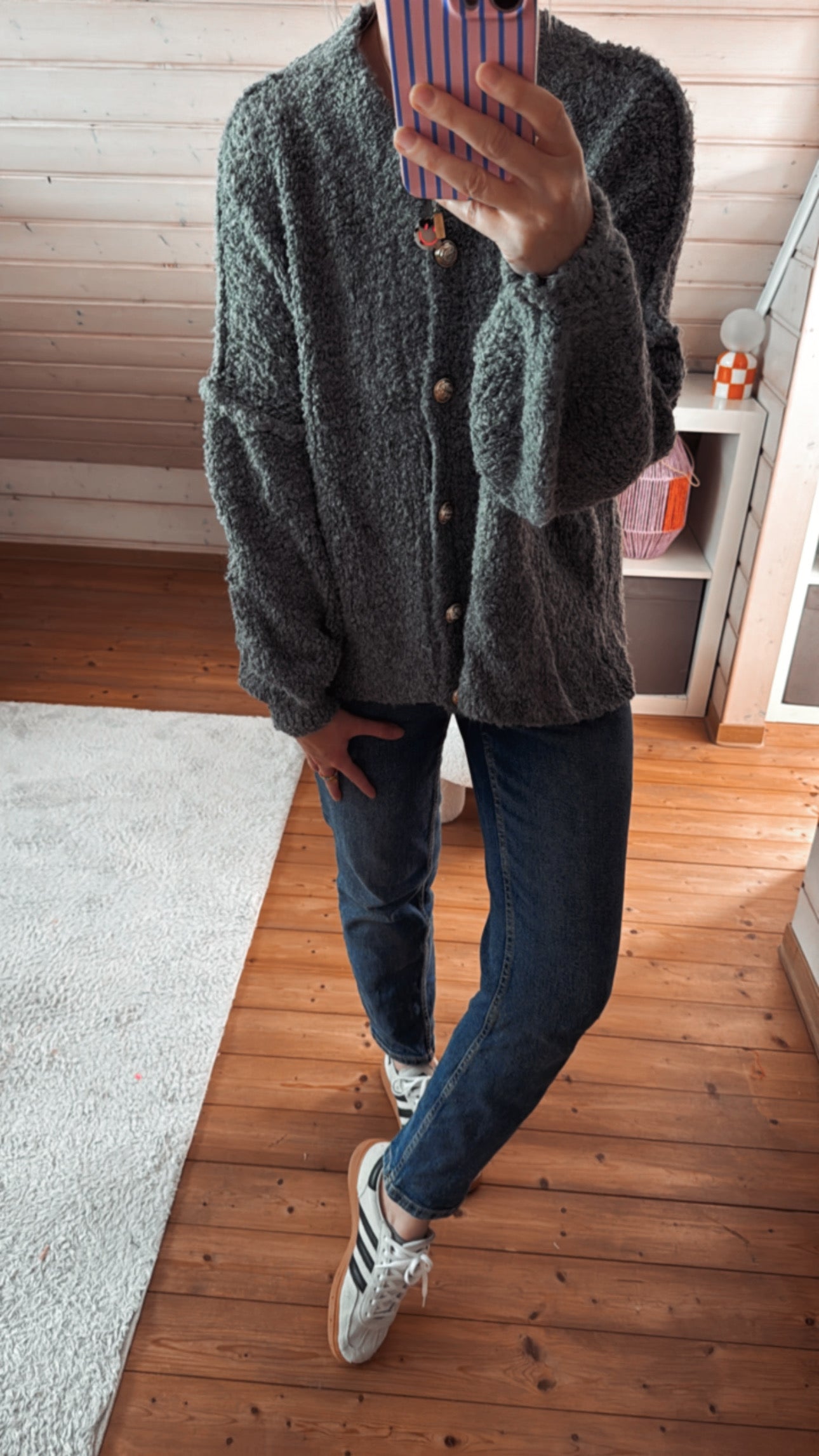 Cardigan Strickjacke Bouclé Onsesize