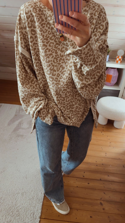 SWEATER OVERSIZE (Große Größen) LEO / 4 FARBEN