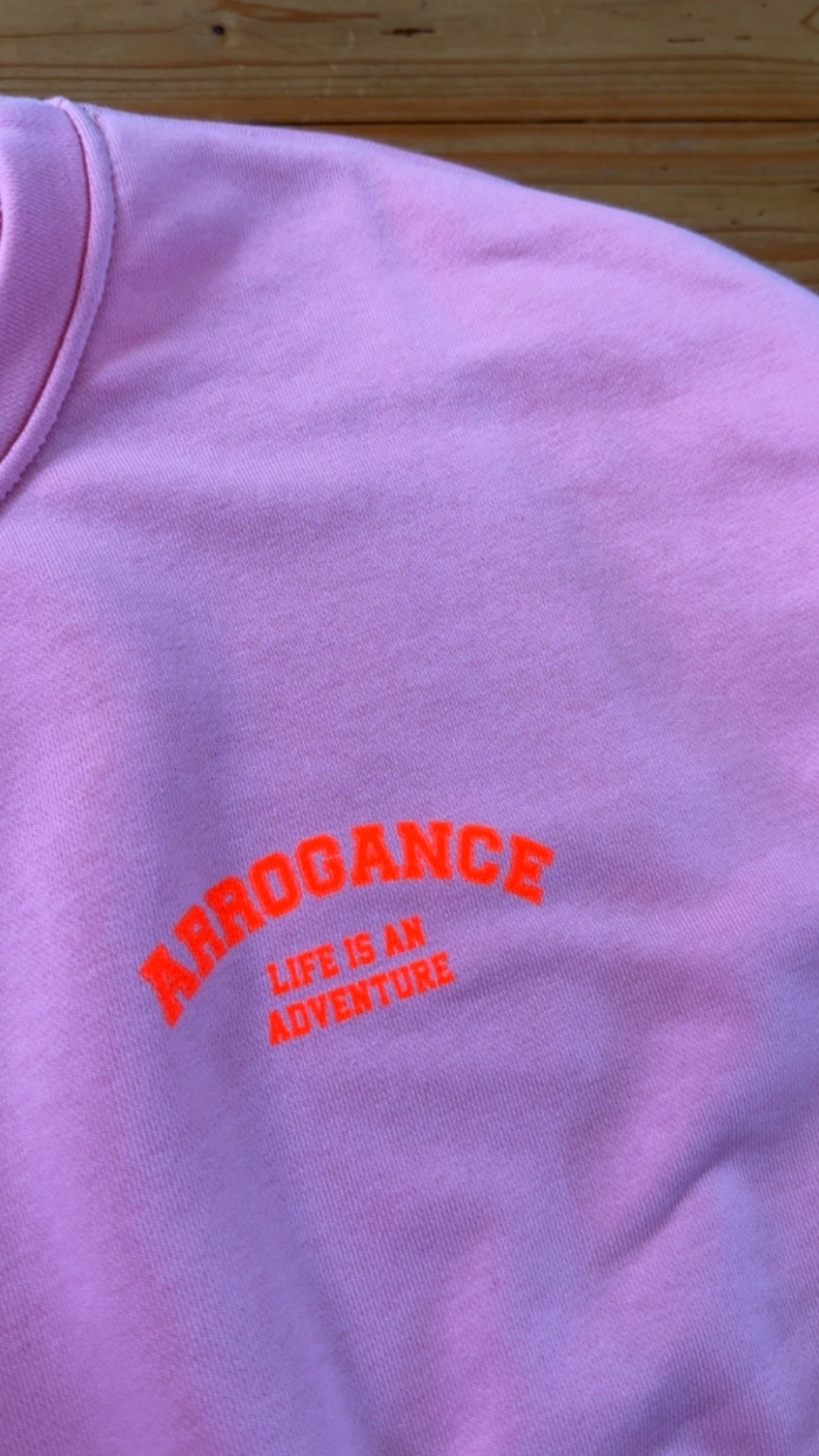SWEATER LIFE IS AN ADVENTURE RÜCKENPRINT