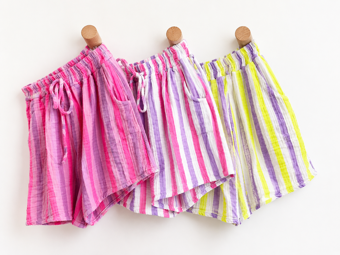 Musselin Shorts Onesize STREIFEN