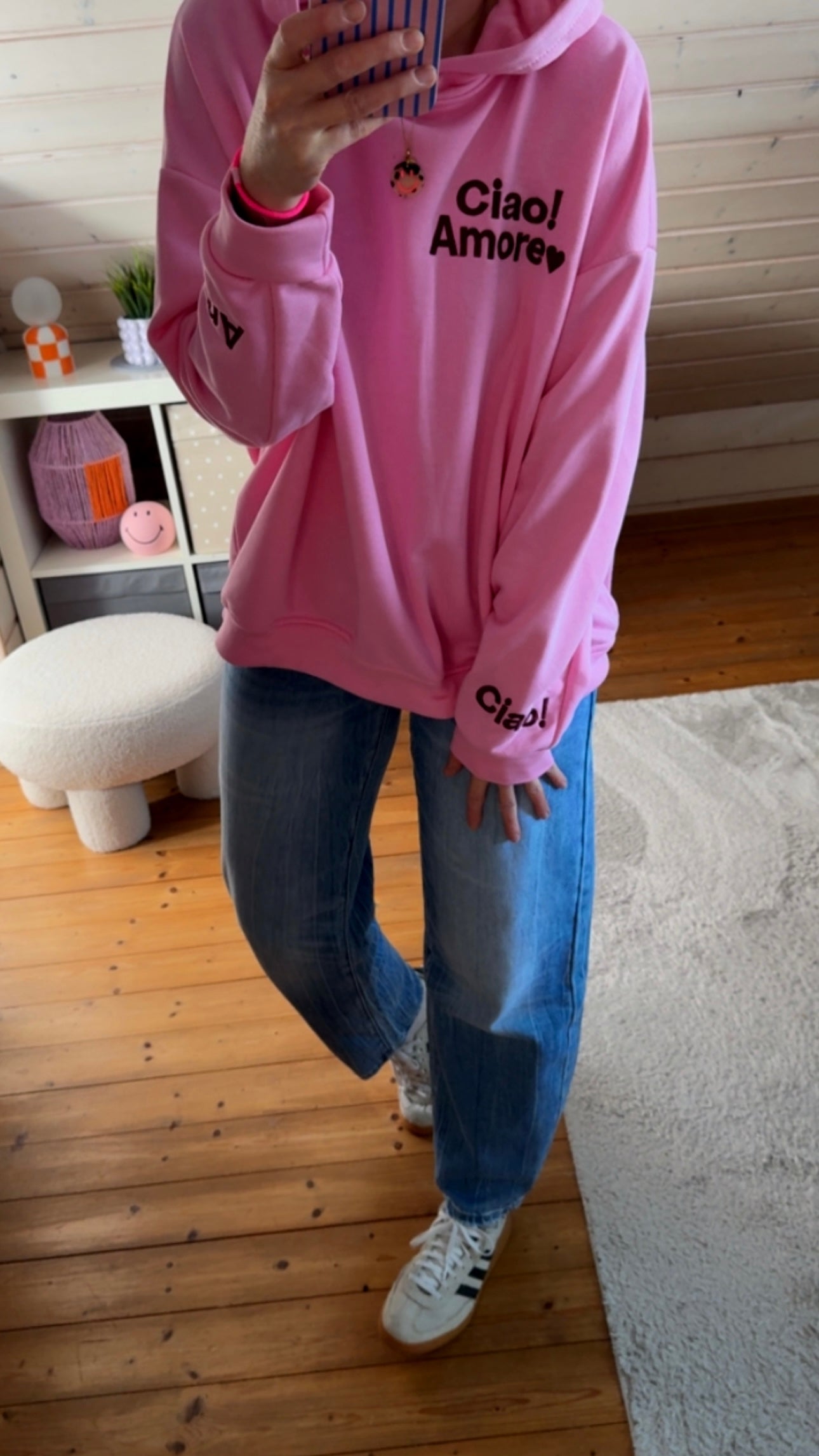 CIAO AMORE HOODIE Onesize /STICKEREI