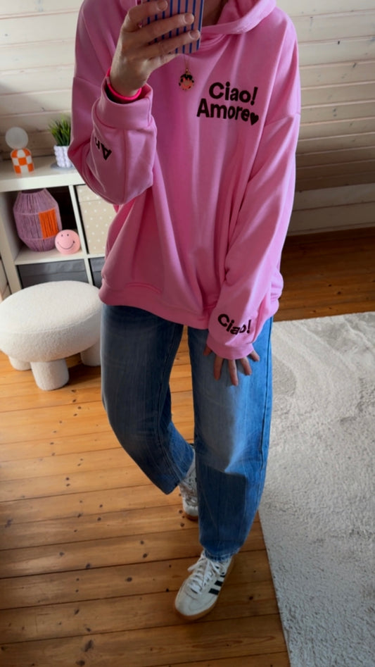 CIAO AMORE HOODIE Onesize /STICKEREI