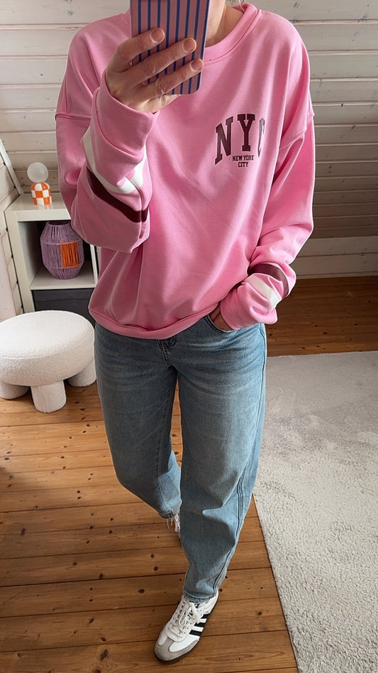 SWEATER NYC RÜCKENPRINT