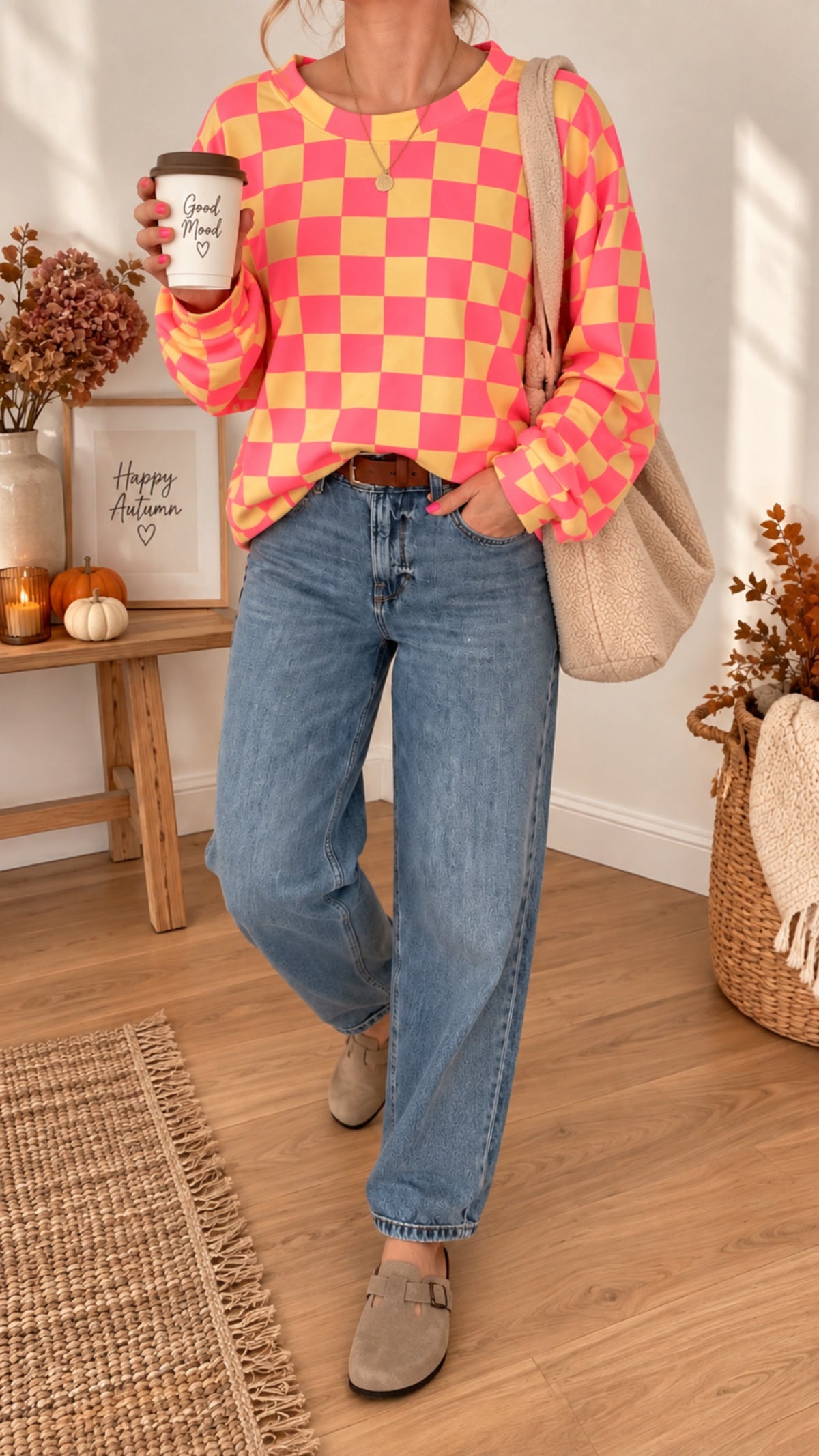 SWEATER PREMIUM KAROS FRENCH TERRY